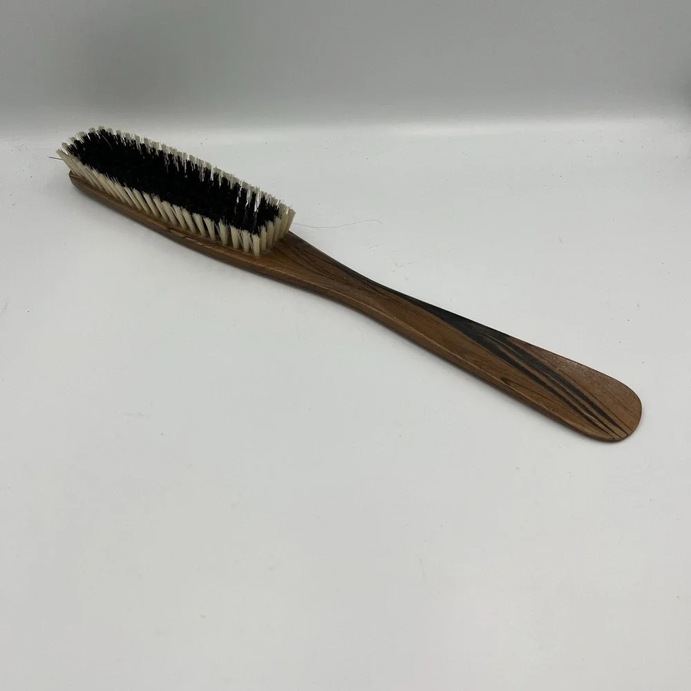 Vintage Double End Shoehorn Valet Brush Gentleman's Wardrobe Helper England Made